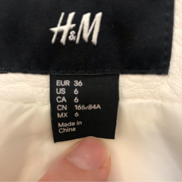 H&M Moto Cream Vest size 6 - Picture 5 of 7